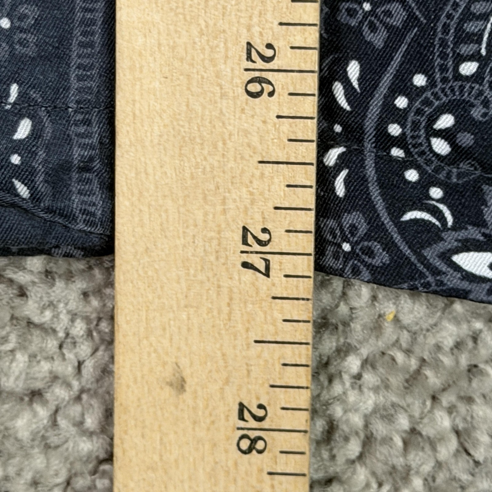 AllSaints Shirt Mens M Black Paisley Button Up Short Sleeve Relaxed Fit