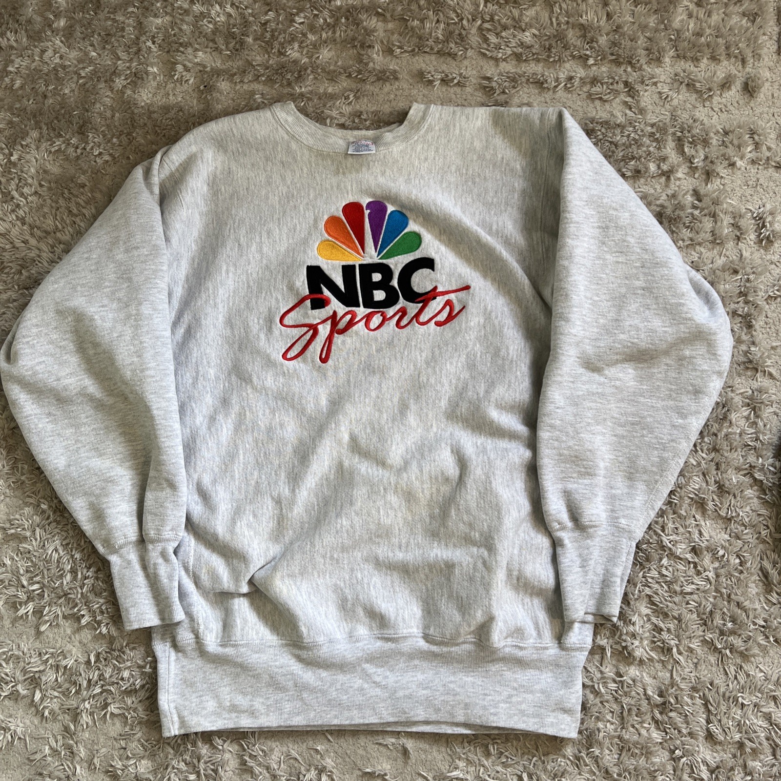 Vintage 80s Champion Reverse Weave Crewneck Sweatshirt NBC Sports XXL