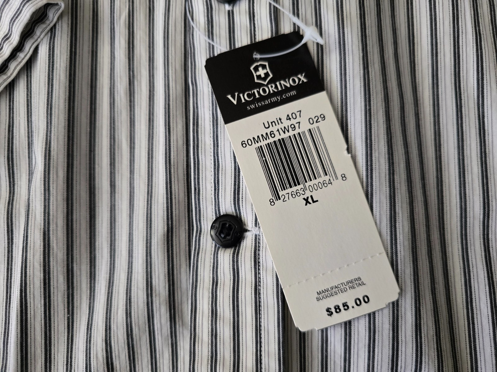 Victorinox Swiss Army Mens Super Fine Cotton Shirt XL NWT $85