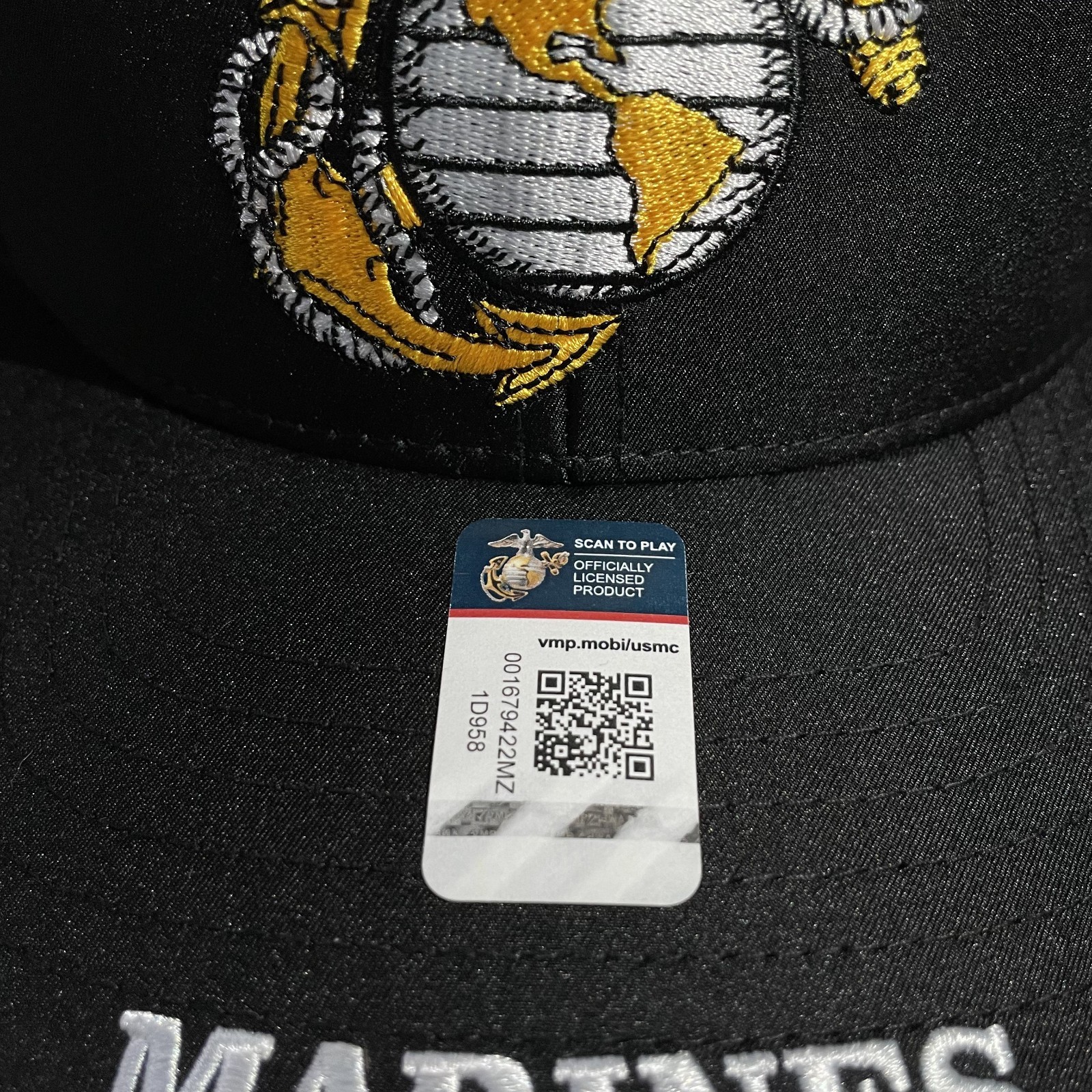 U.S. Marine Corps Embroidered Cap, Curved Brim, Officially Licensed