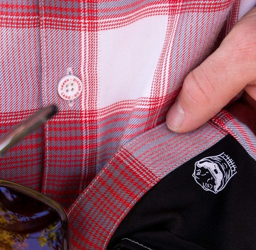 Dixxon Happy Land Flannel Mens Large Button Up Shirt Happy Gilmore Sold Out