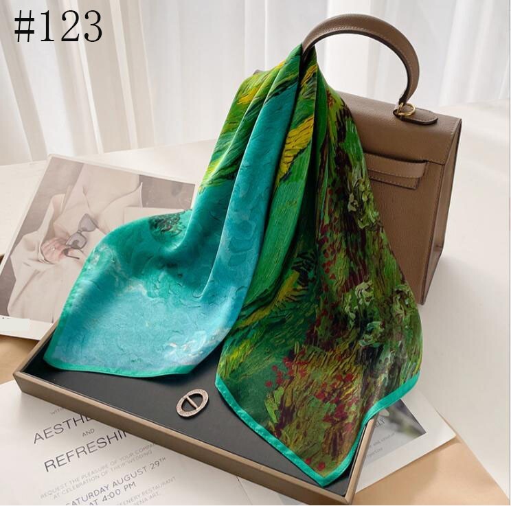 100% Mulberry Silk 27″ Square Scarf Women Neckerchief Wrap Multiple styles