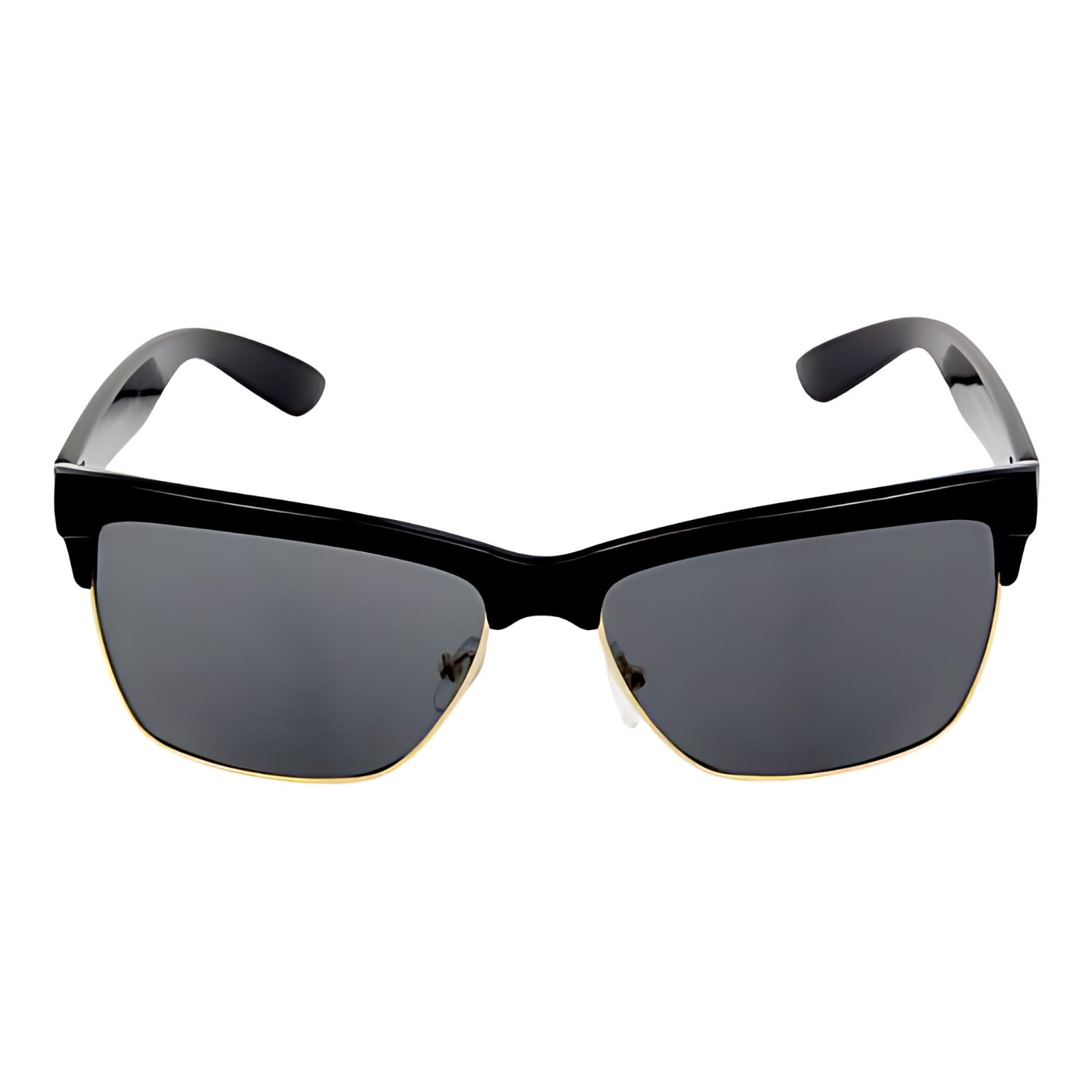 Men’s Retro Club Style UV400 Semi-Rim Sunglasses Classic Square Frame Shades