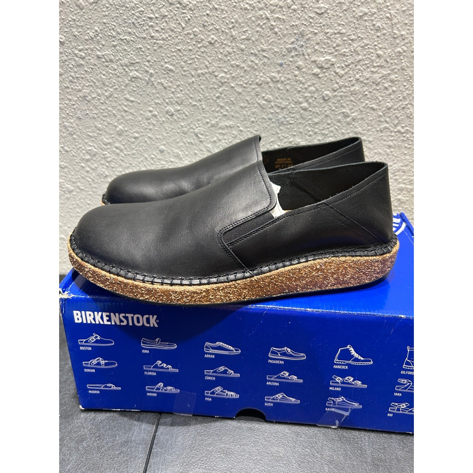 Birkenstock Callan Leather Black EU 43 US M10 Mens