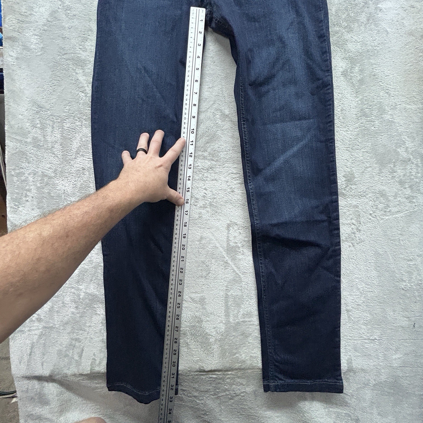 Mugsy Fultons Jeans Men’s 32×34 Blue Denim Stretch 5-Pocket Casual FLX3NFU.