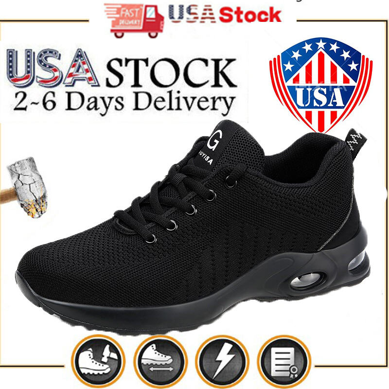 Mens mesh Sneakers Safety Shoes Work Anti shock Botas De Trabajo Para Hombre