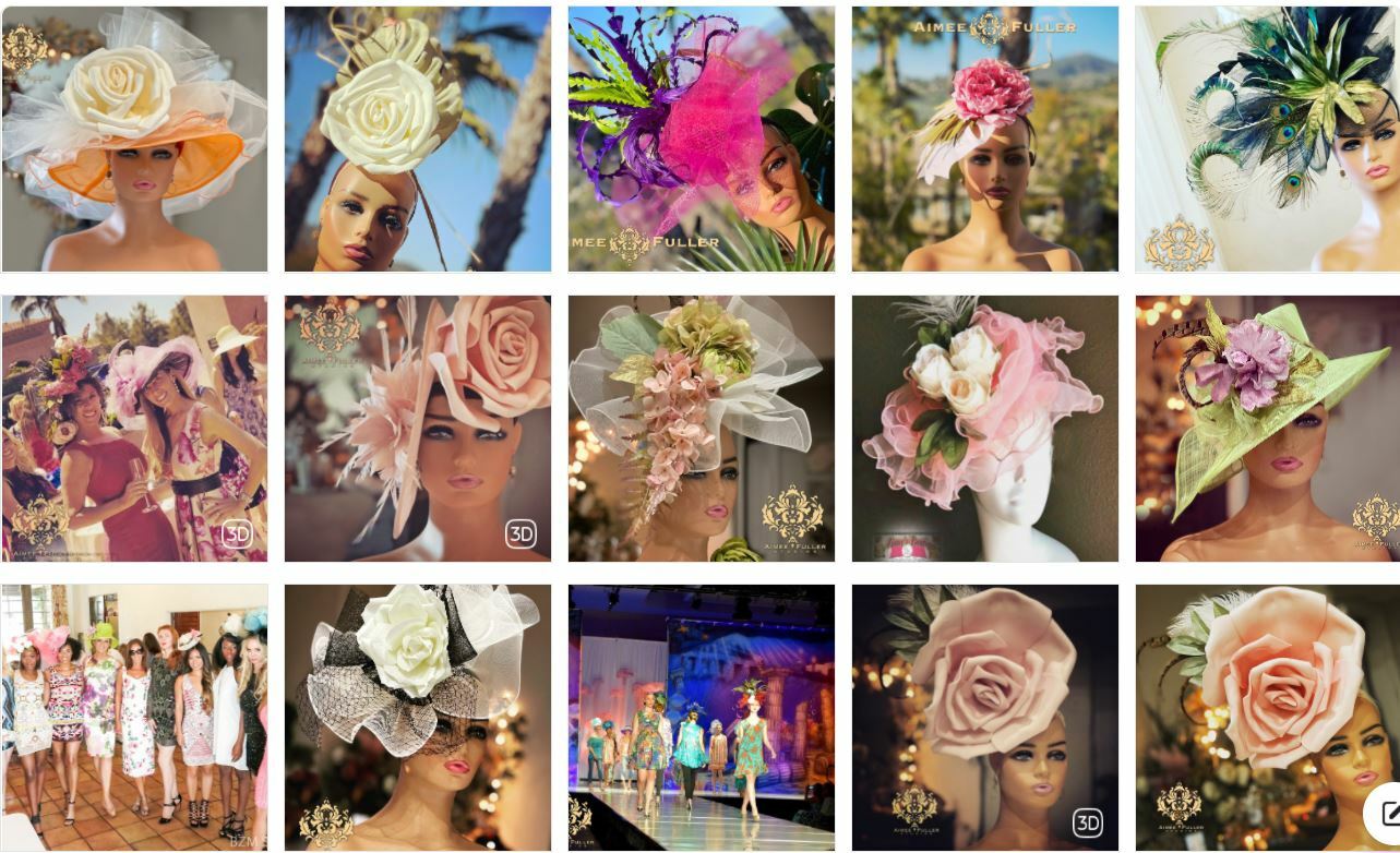 Rose Kentucky Derby Hat Cream Ivory Moss Hues Royal Ascot Del Mar Melbourne Cup