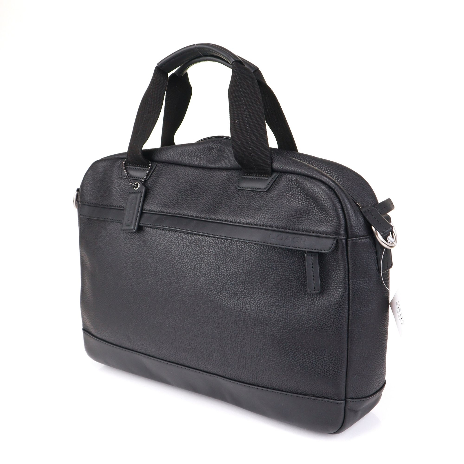 Coach Camden Leather Zip Top Briefcase 70927 Black