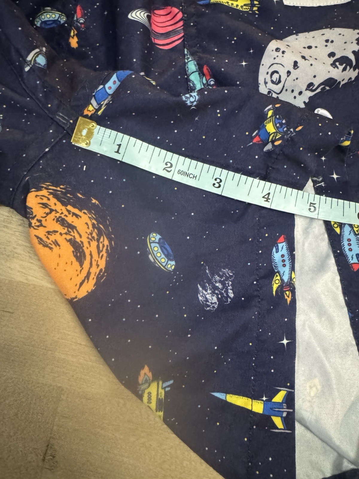 Boardies Apparel Rocket Navy Swim Trunks Size Medium stars Space