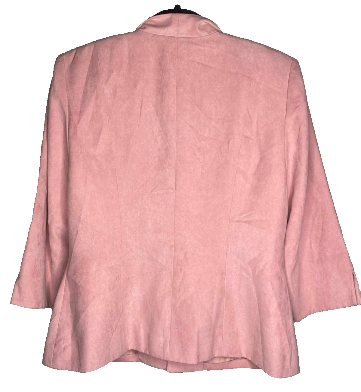 Vintage Womens Jessica Howard Blazer Size 10P pink front clasp rhinestone ruched