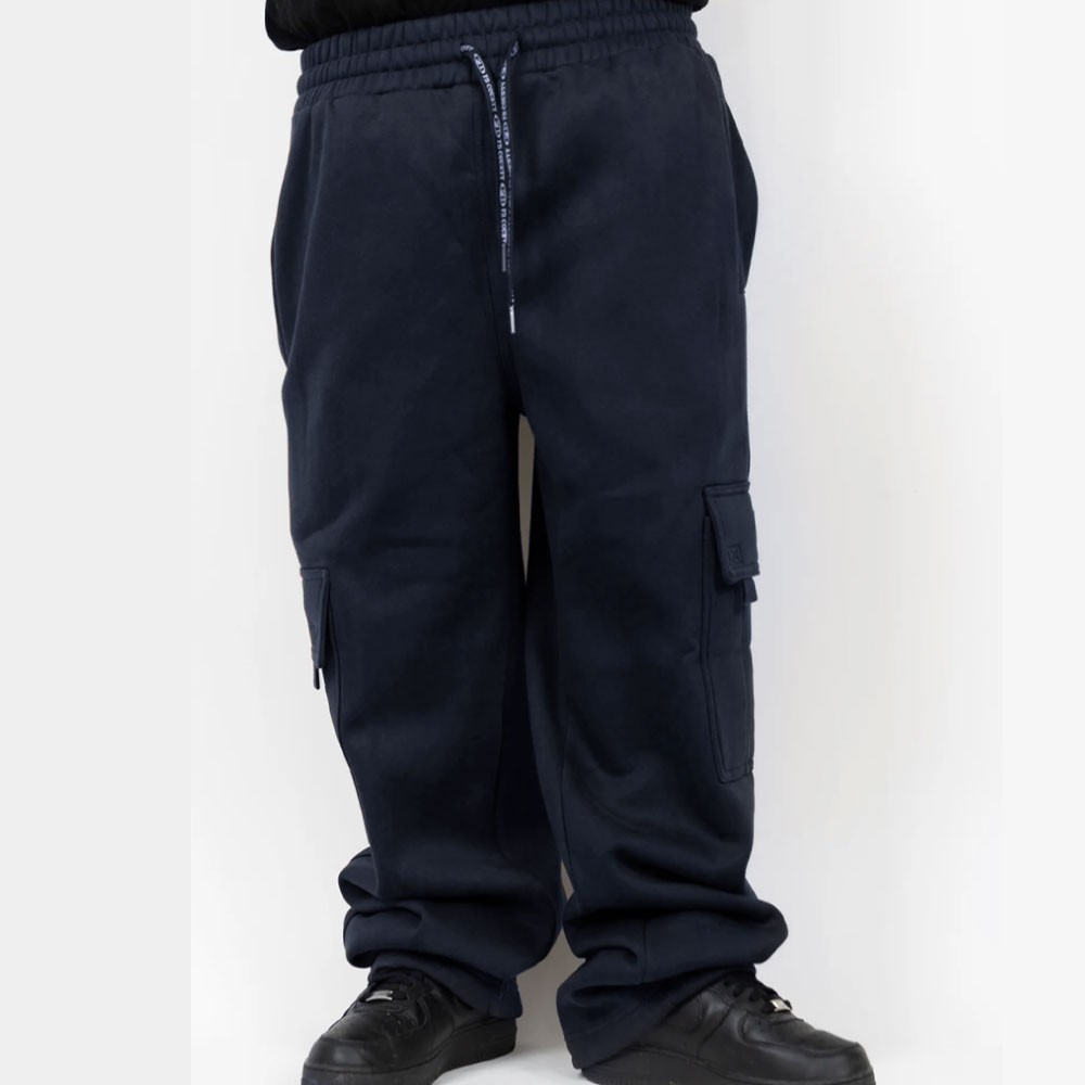 FB COUNTY MENS HEAVYWEIGHT FLEECE CARGO PANTS FBCOUNTY CASUAL SWEATPANTS XS-3XL