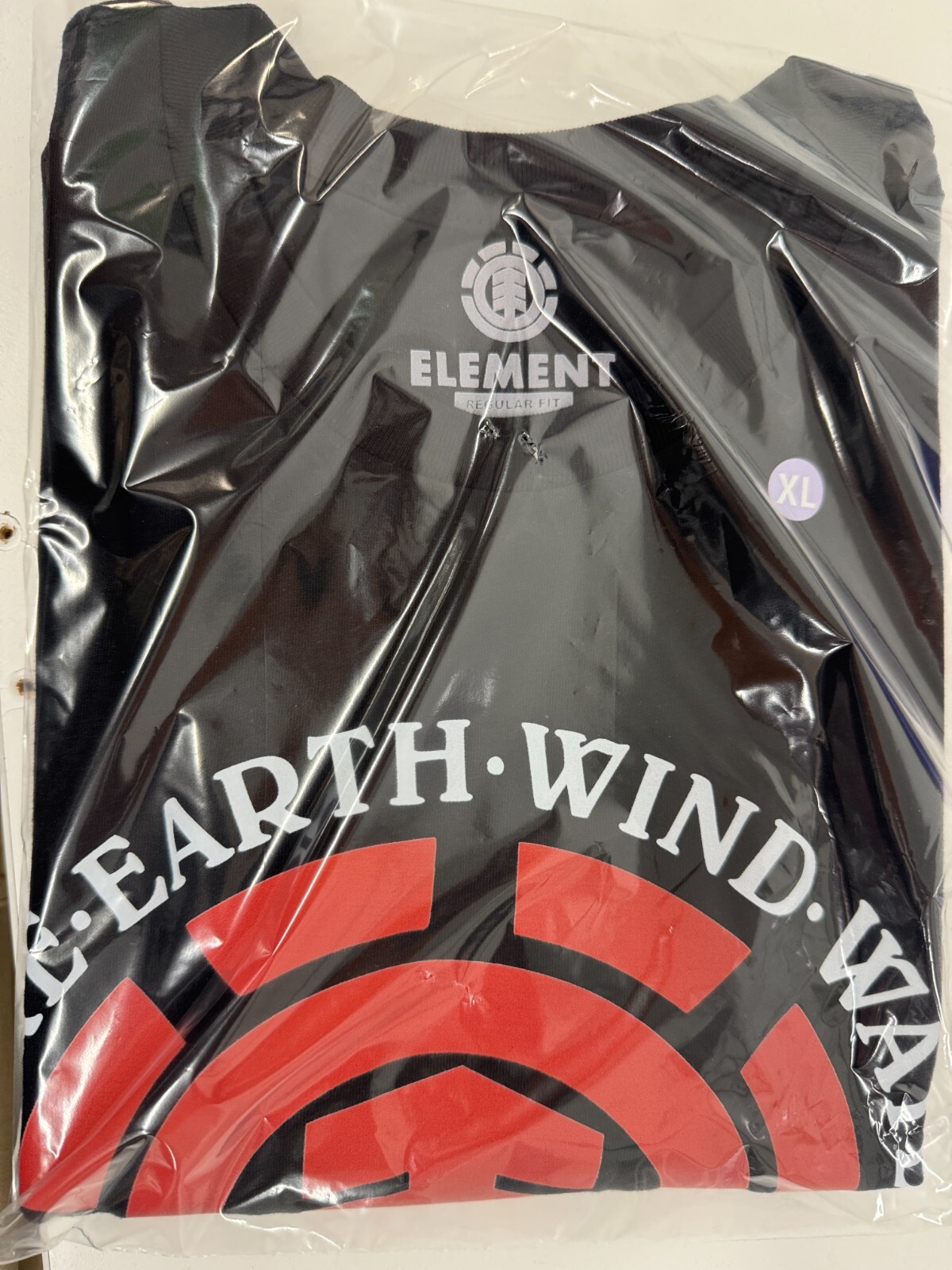 ELEMENT SKATE CO MENS EARTH WIND FIRE WATHER GRAPHIC T SHIRT BLACK