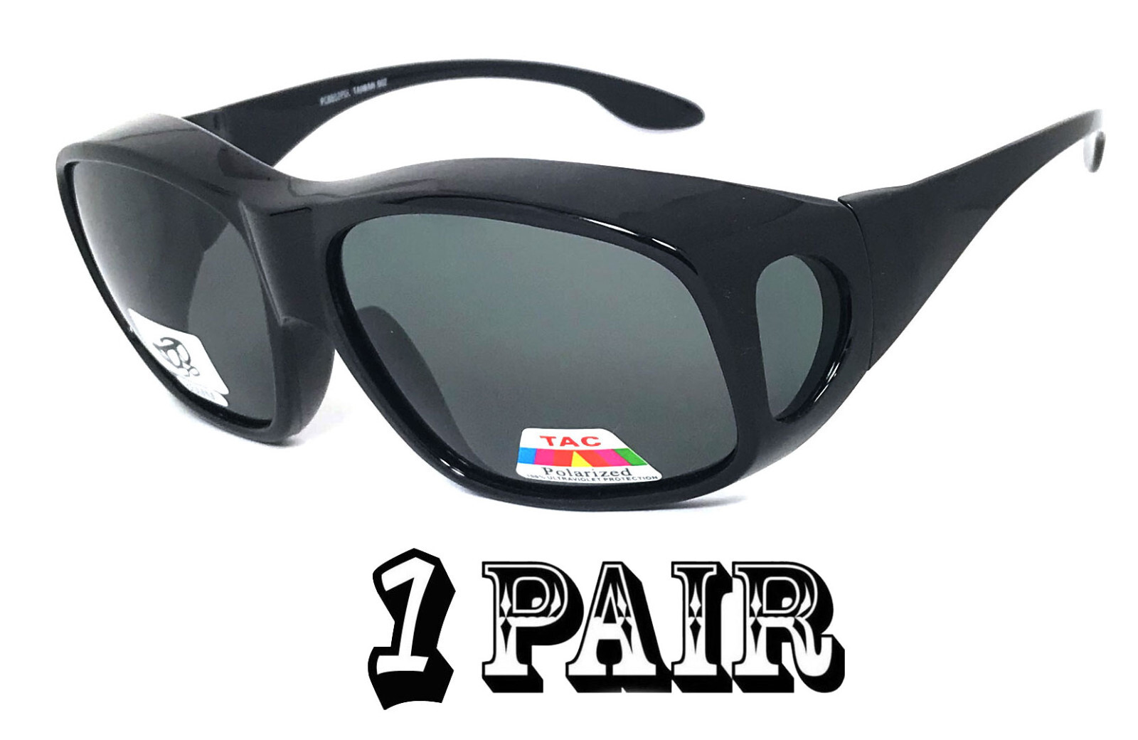 LARGE FIT OVER PRESCRIPTION GLASSES POLARIZED SUNGLASSES COVER ALL WRAP AROUND