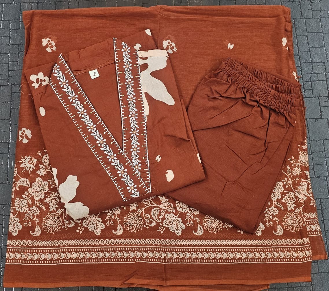 Plus Size Stitched Kurta Palazzo Dupatta Set, Women’s Pakistani Salwar Kameez