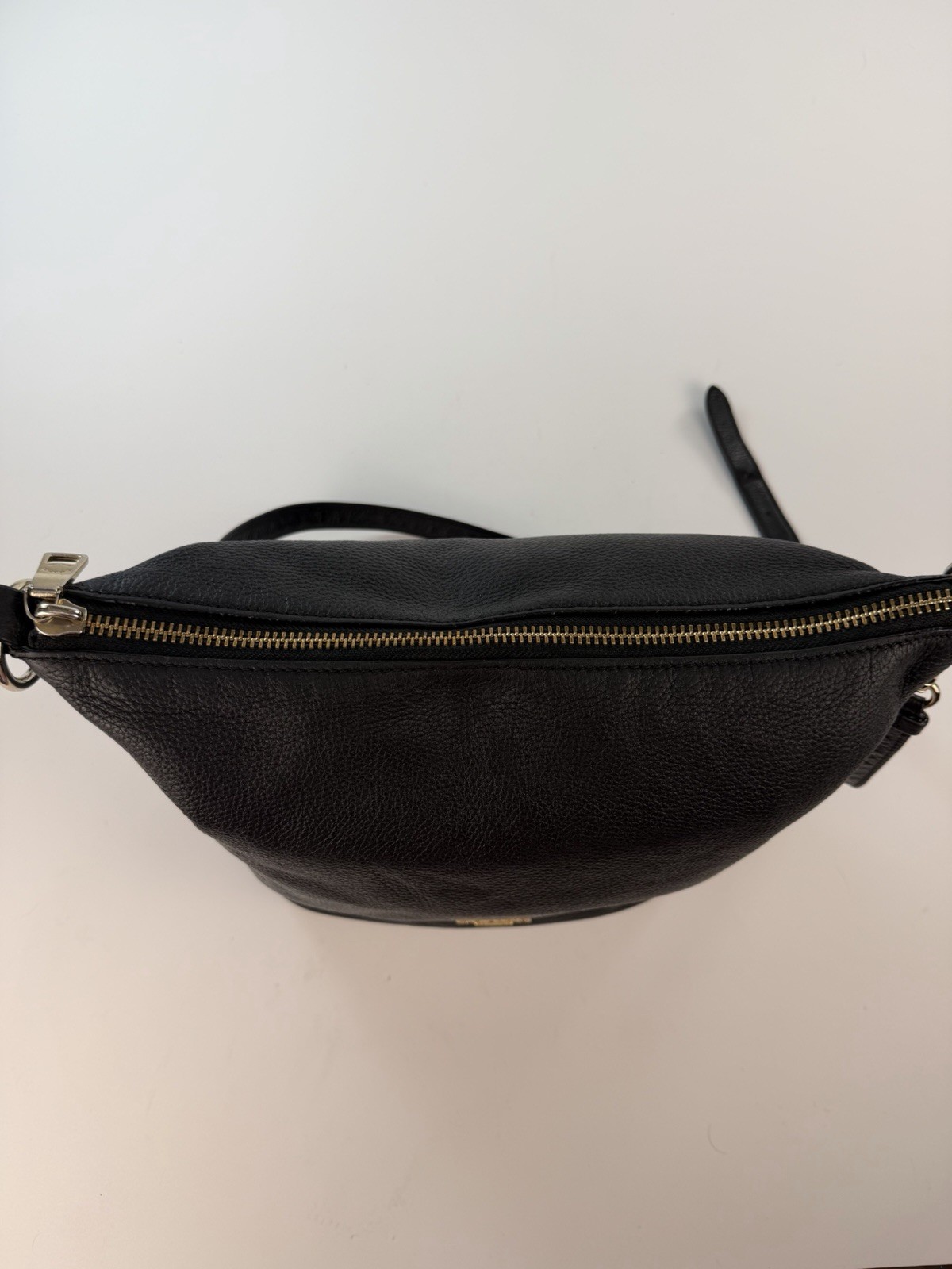 Coach Abby Duffle shoulder bag in black pebbled leather