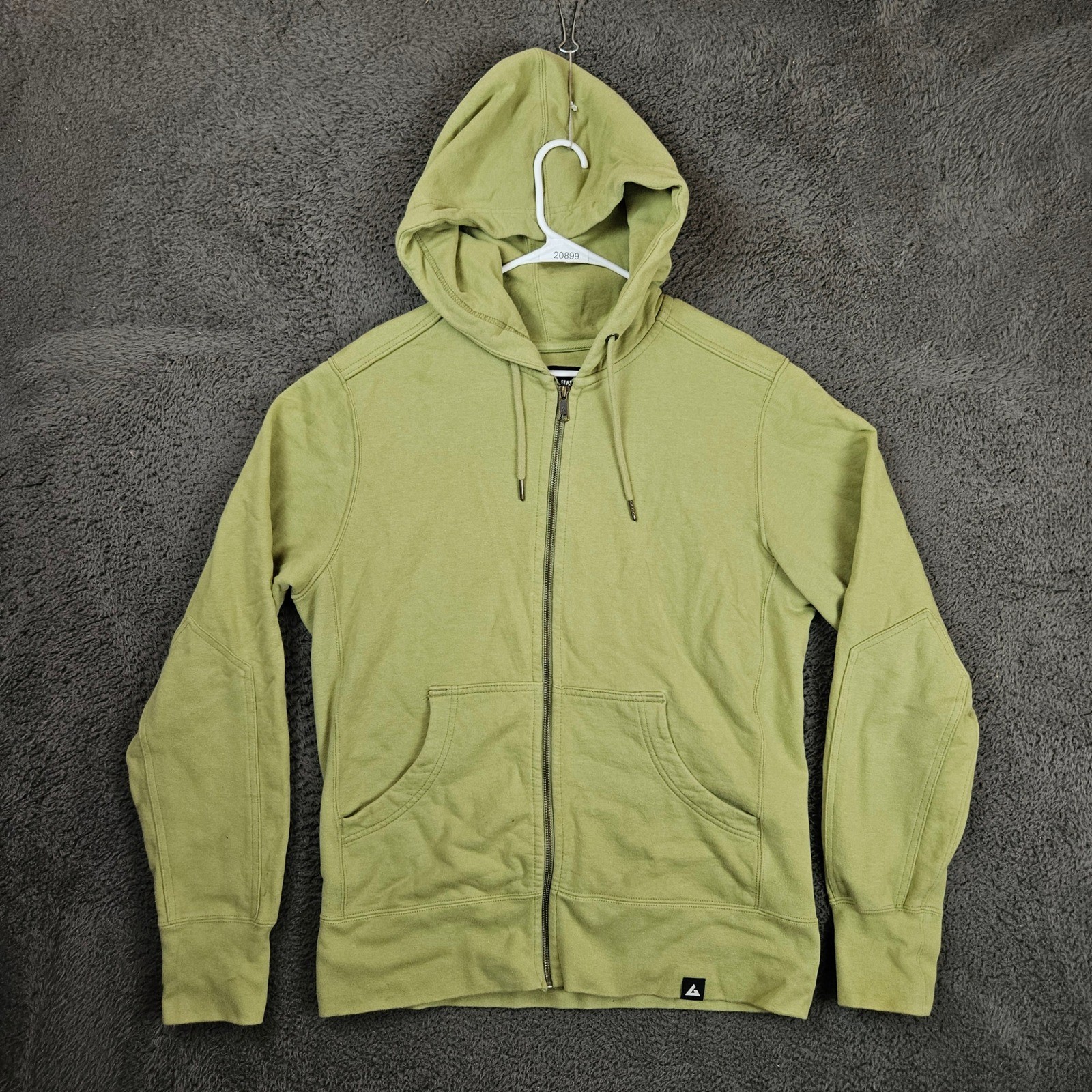 American Giant Mens Classic Full Zip Hoodie Green Large Made in USA