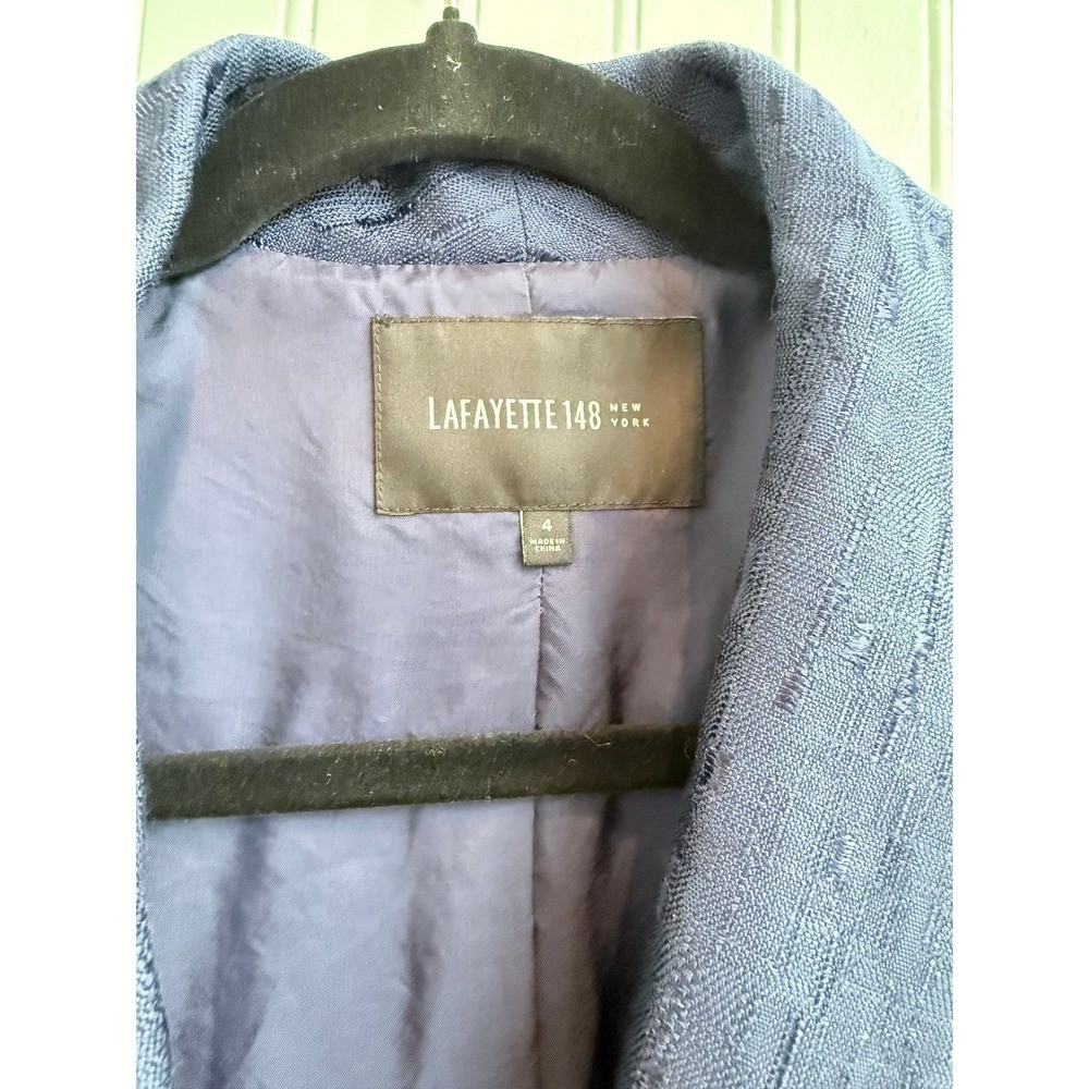 Lafayette 148 New York Navy Blazer 4 Quiet Luxury Old Money Classic