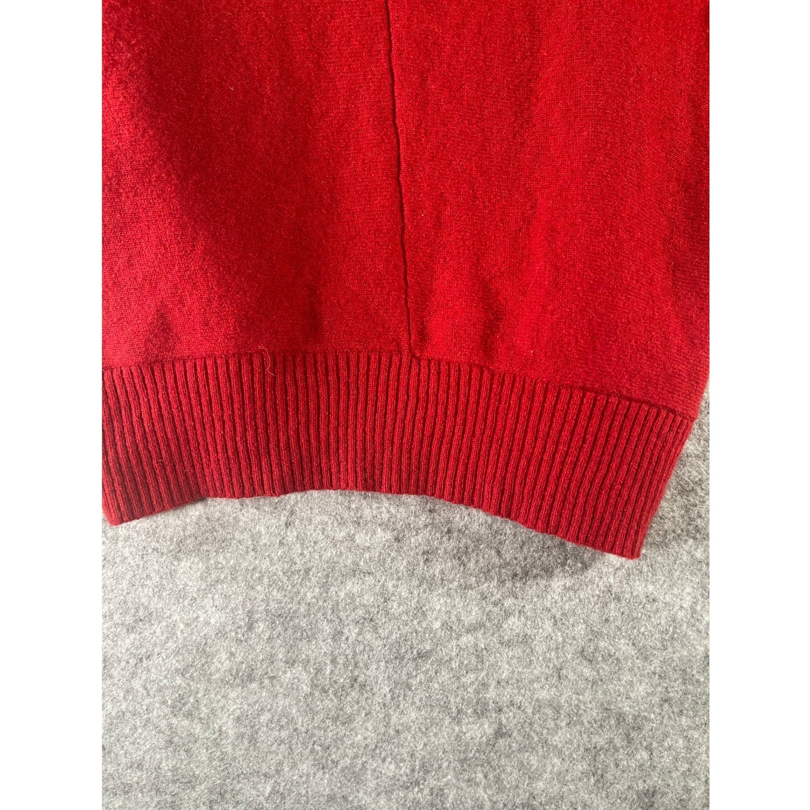 Banana Republic Red Italian Yarn Open Front Shrug Cardigan Sweater Womens Small