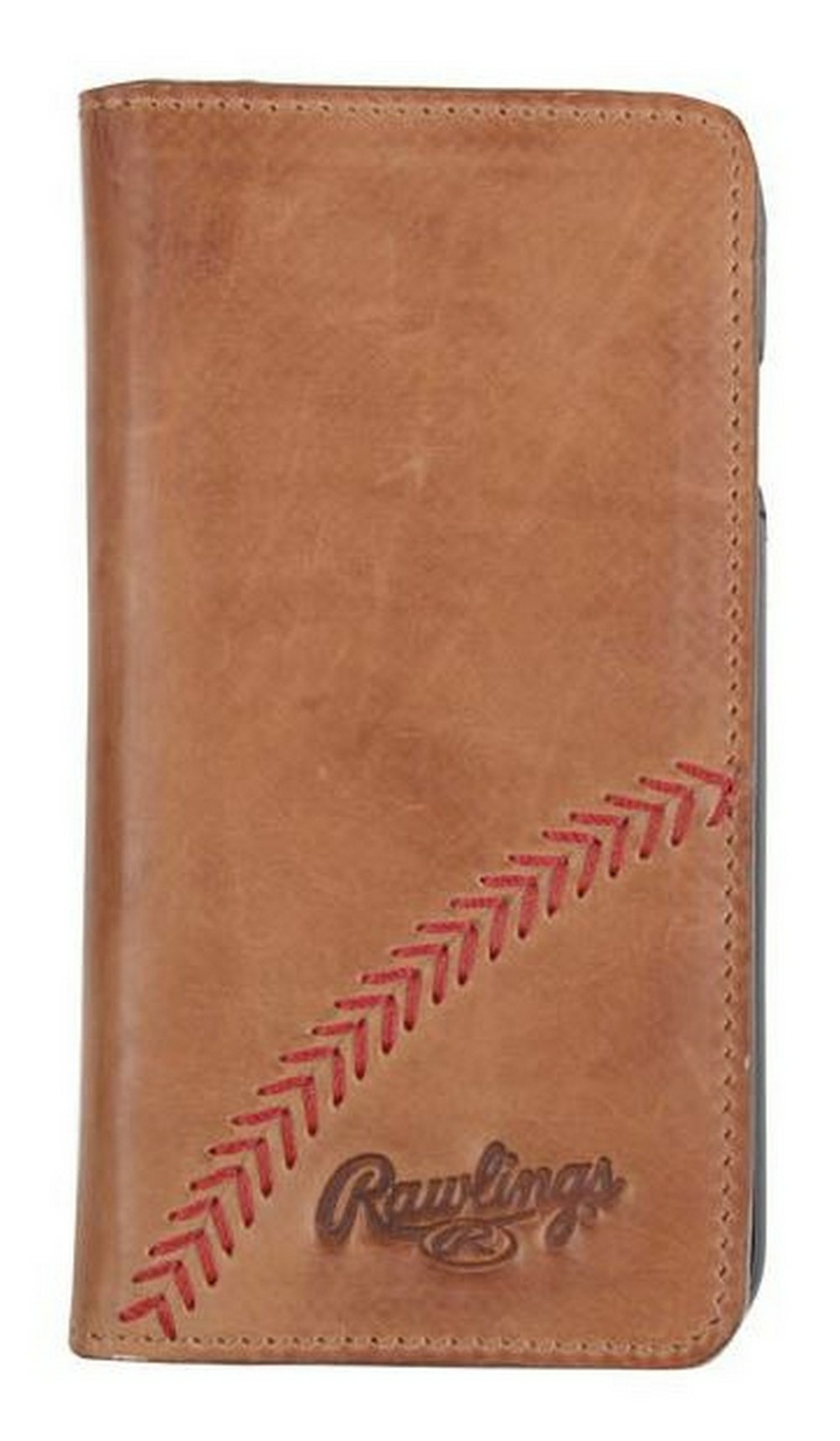 Rawlings iPhone 7 Case Cellphone Baseball Stitch Tan Calfskin Leather MW419-204