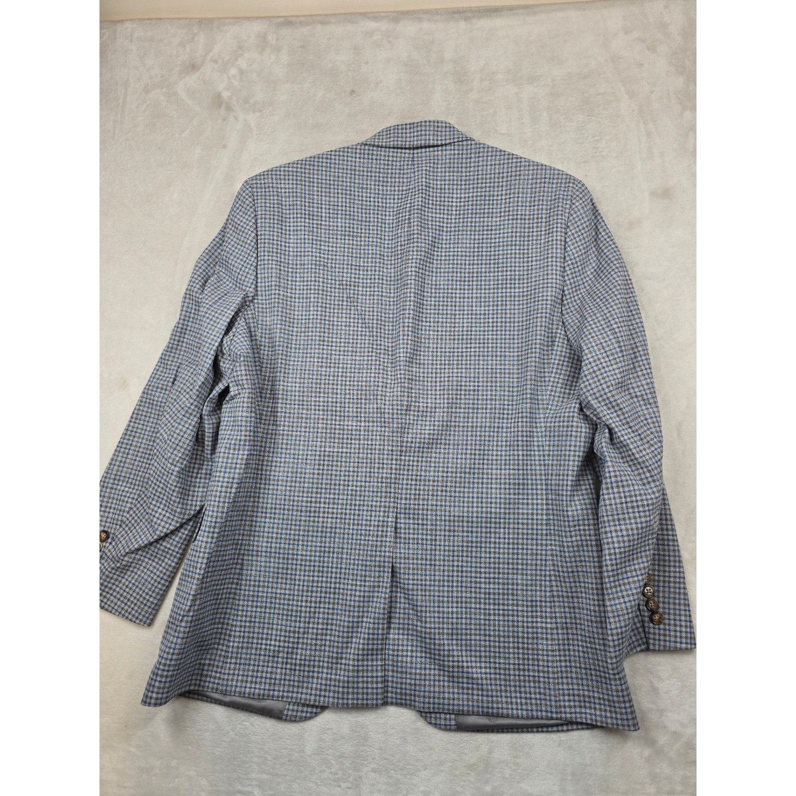 LRL Ralph Lauren Check Sport Coat Mens 43R 42 44 Blue Grey Plaid Blazer NEW