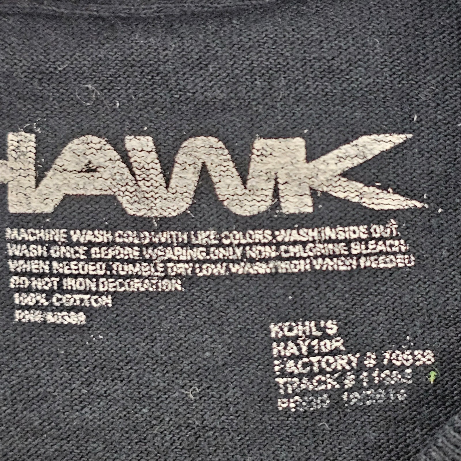 Tony Hawk Cali Native CA Bear Flag Black Short Sleeve Cotton T-Shirt Men’s S