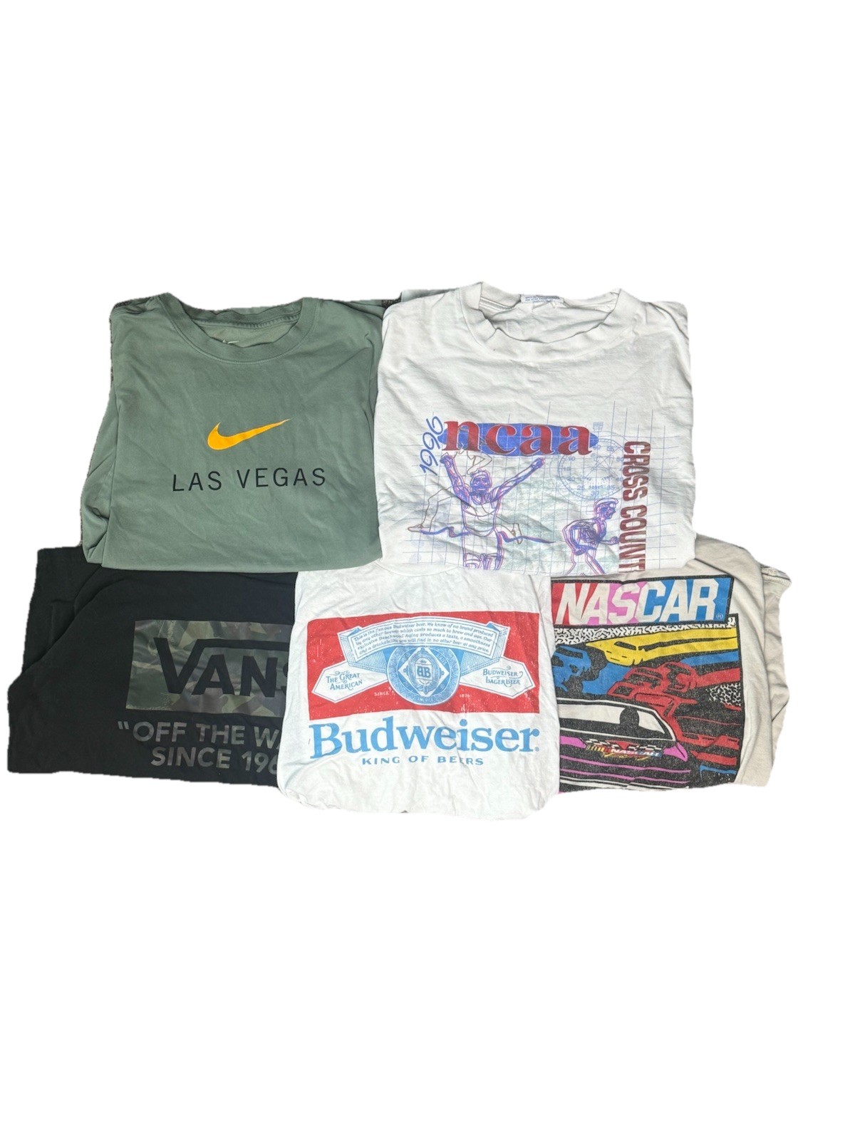 5 T-Shirt Mystery Bundle – Vintage, Activewear, Sports, Modern, Graphic