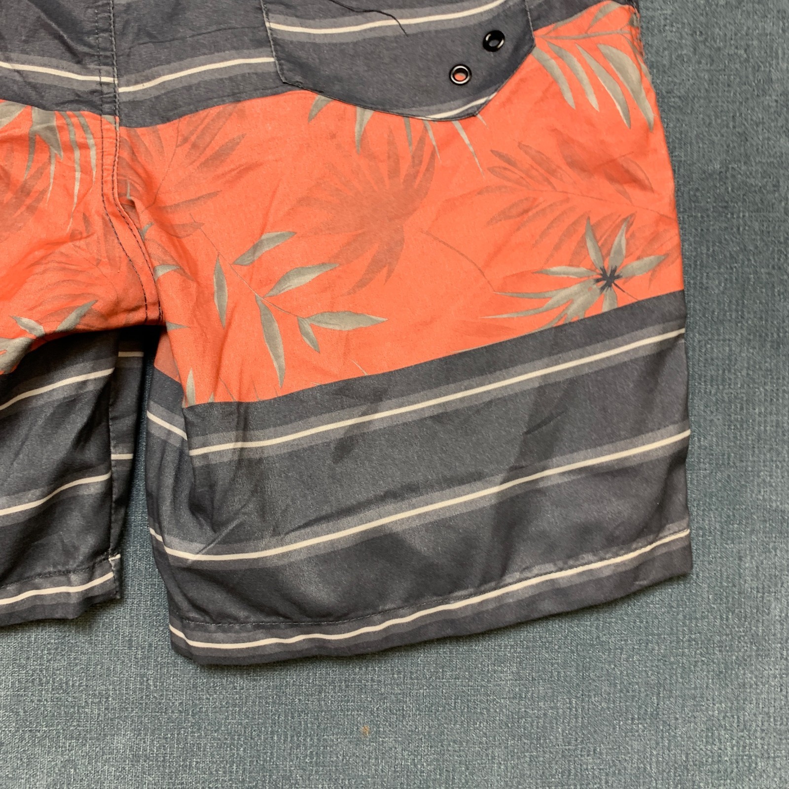 High Surf Board Shorts Men’s 36 Multicolor Tropical Striped Recreational Surfing