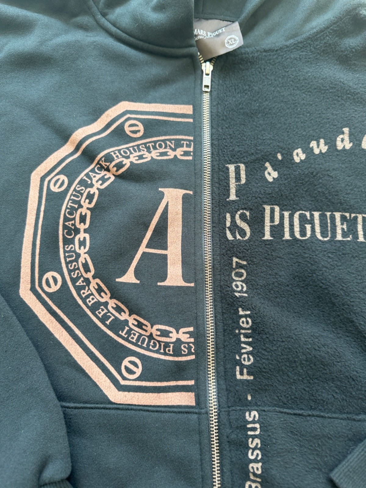 Travis Scott x Audemars Piguet Split Full Zip Up Hoodie Authentic New Size XL