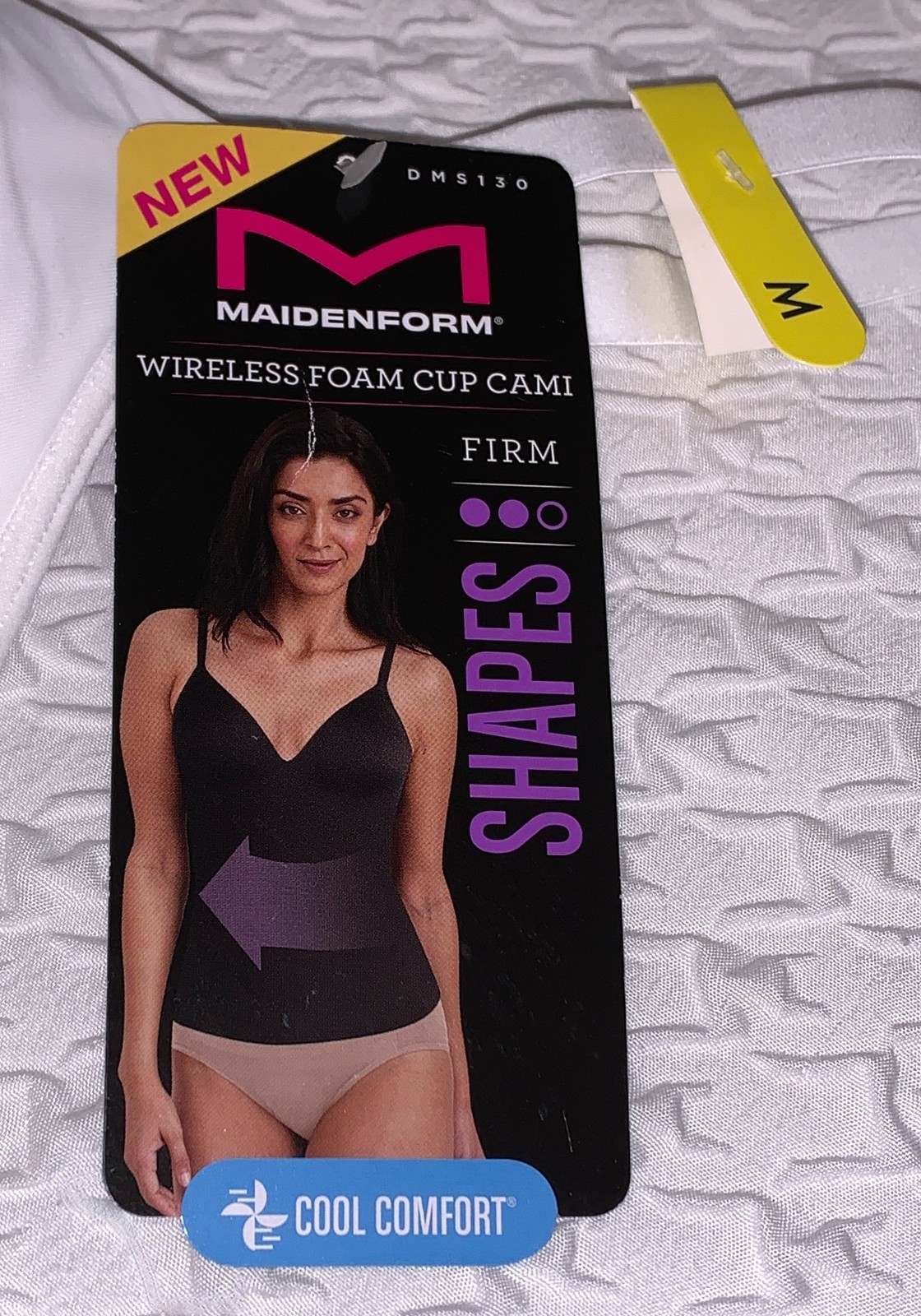 MAIDENFORM Tummy Tucking Foam Cup White Firm Control Cami Womens Sz S M L XL 2XL