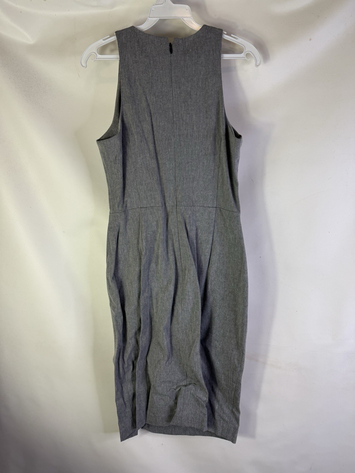 New Banana Republic Womens 6 Sleeveless Slit Pencil Dress Gray Professional Care