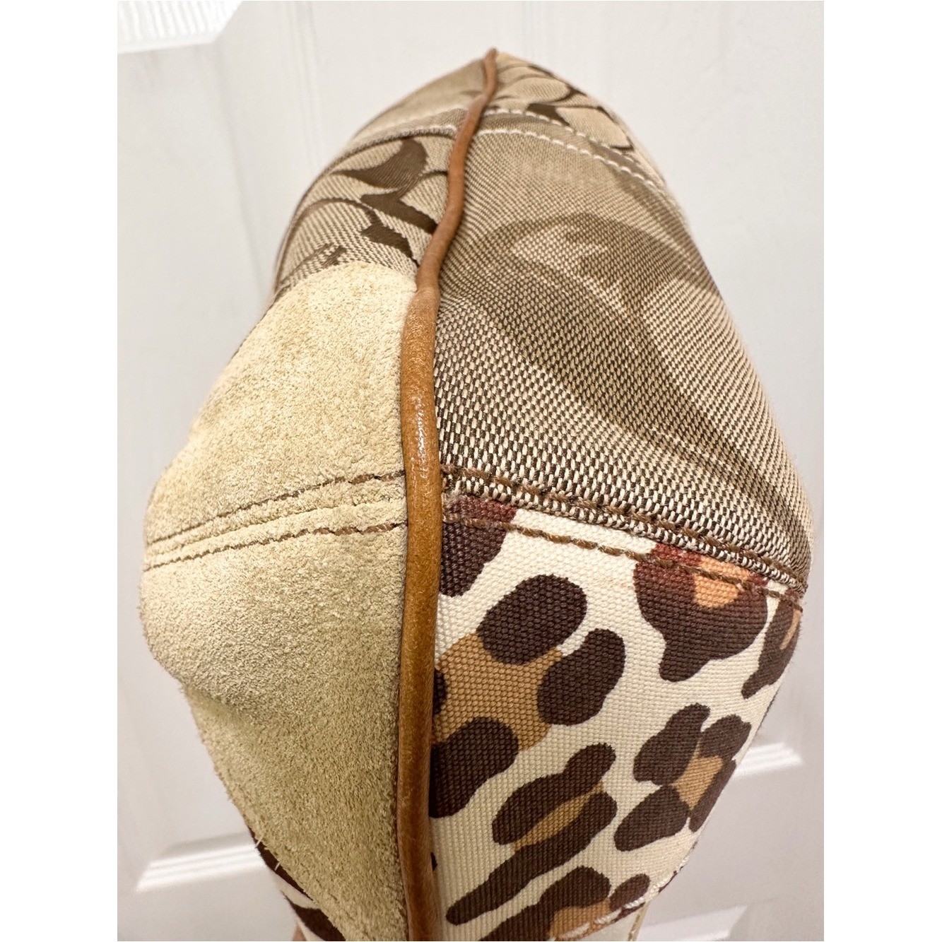 Coach Ergo Patchwork Hobo Shoulder Bag Zebra Cheetah Y2K