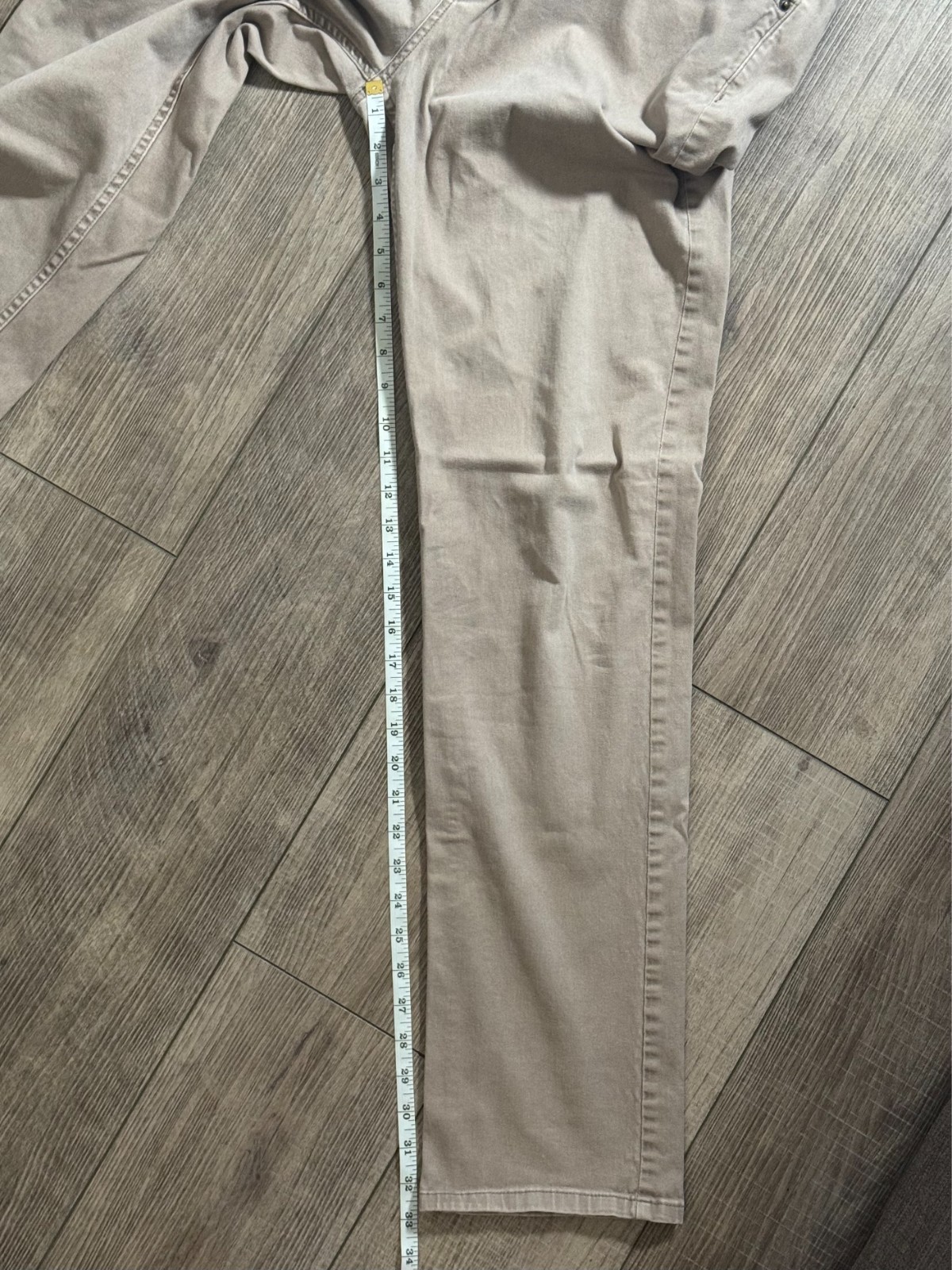 DKNY Slim Twill Pants, Tan 98% Cotton 2% Elastane, “38 x 34”
