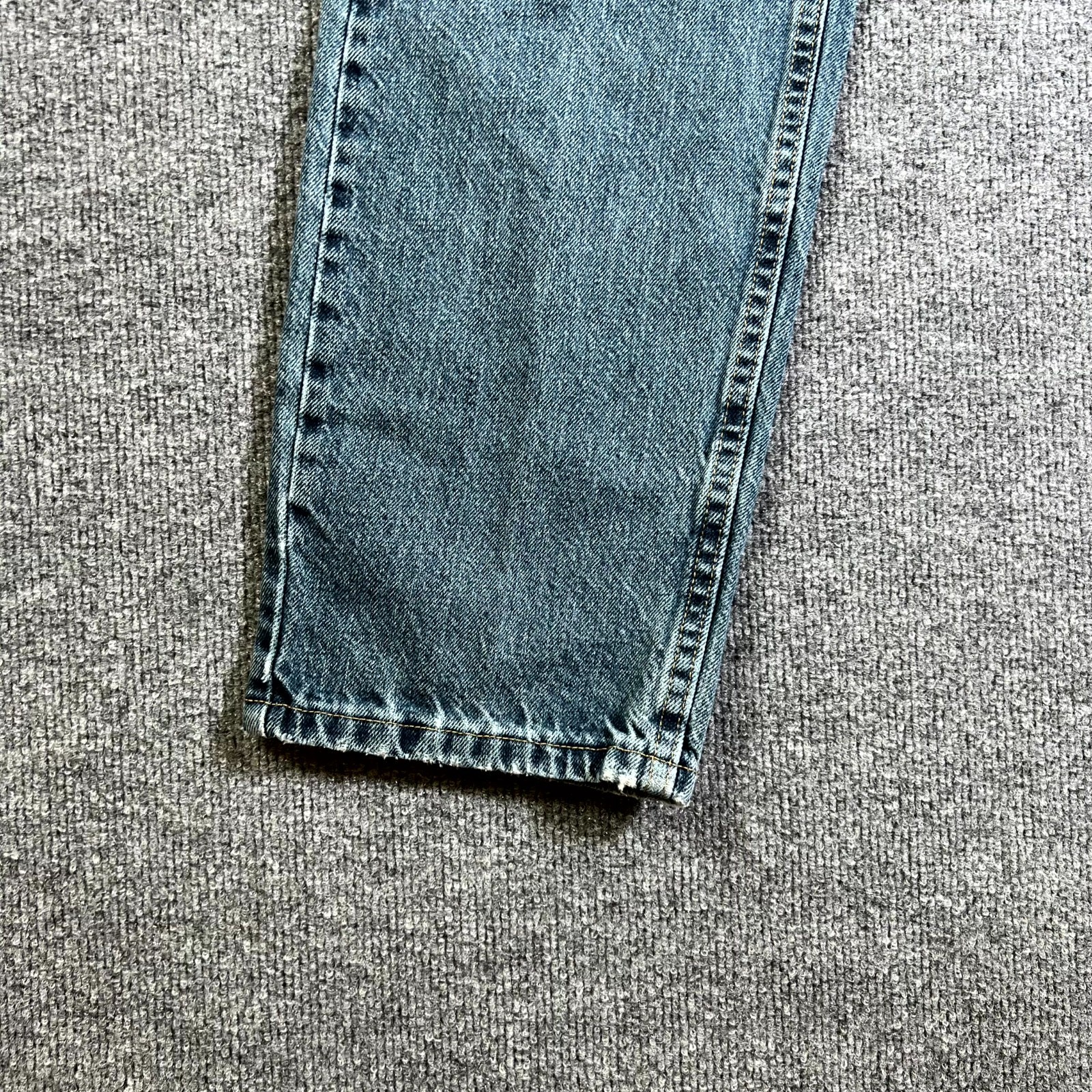 Wrangler Authentics Jeans Mens 32×30 Blue Denim Cotton Regular Fit Straight Leg