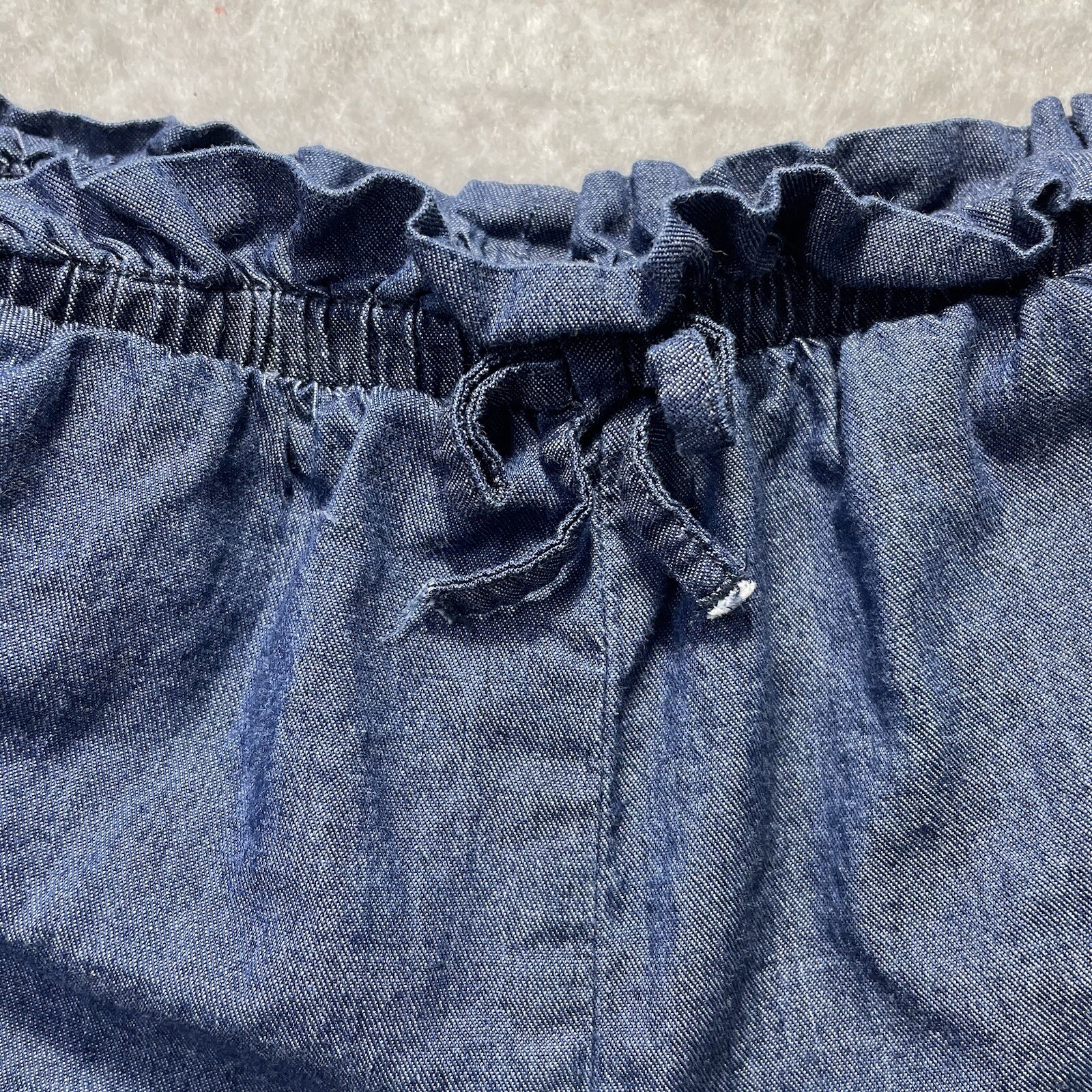 Garanimals Girl’s Drawstring No Cuff Jean Shorts Elastic Waist Sz 4T