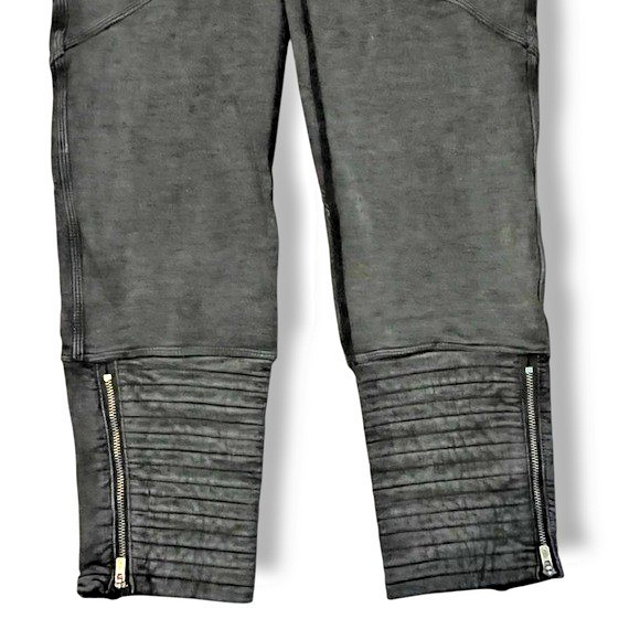 Free People Movement High Rise Get On It Leggings Side Pocket Moto Zip Cuffs XS