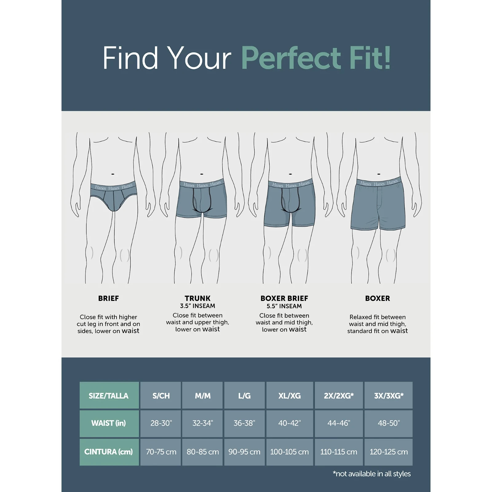 Hanes Men’s Size S 28-30 Boxer Briefs 3-Pack Supersoft Made Viscose From Bamboo