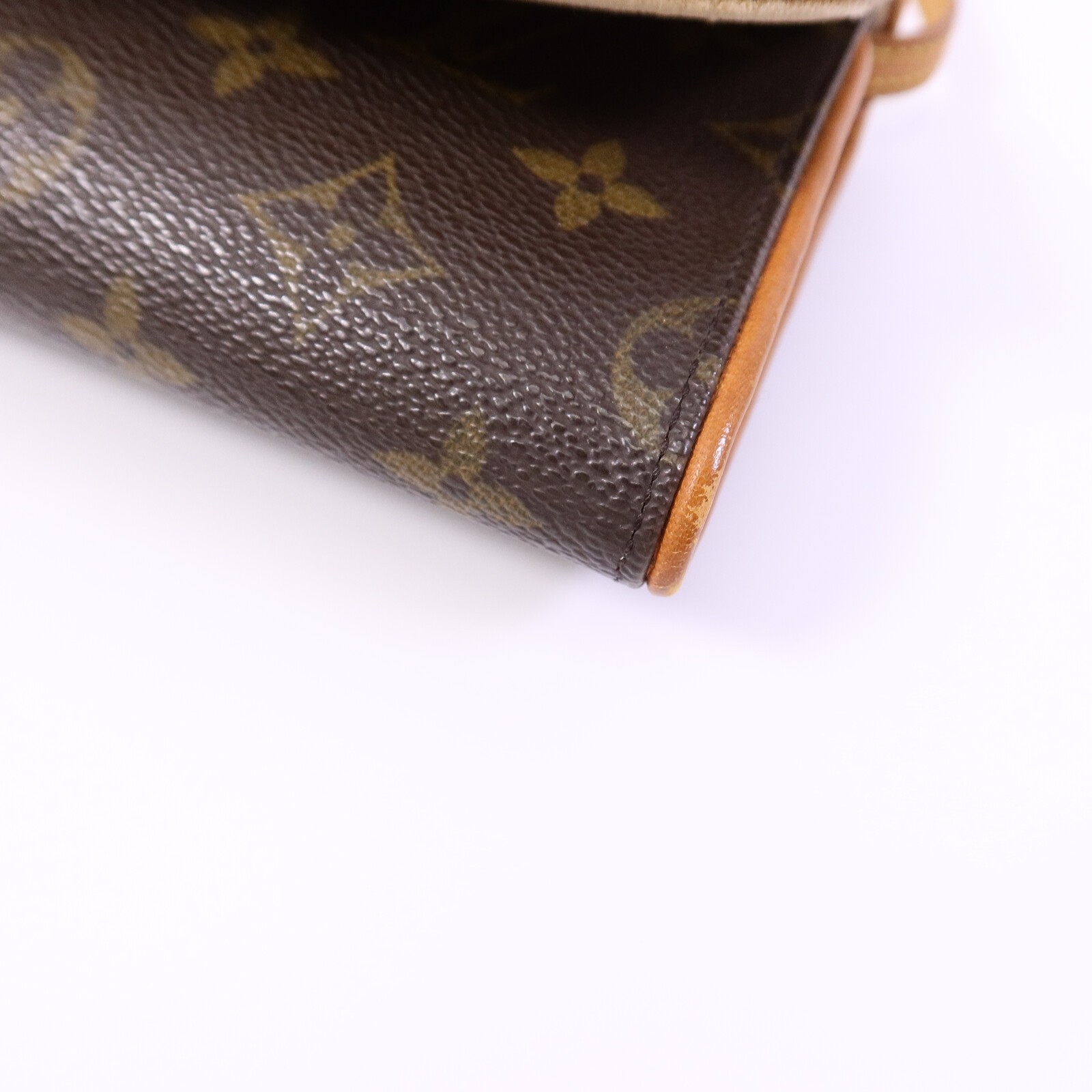 LOUIS VUITTON LV GHW Pochette Twin GM Shoulder Bag M51852 Monogram Brown
