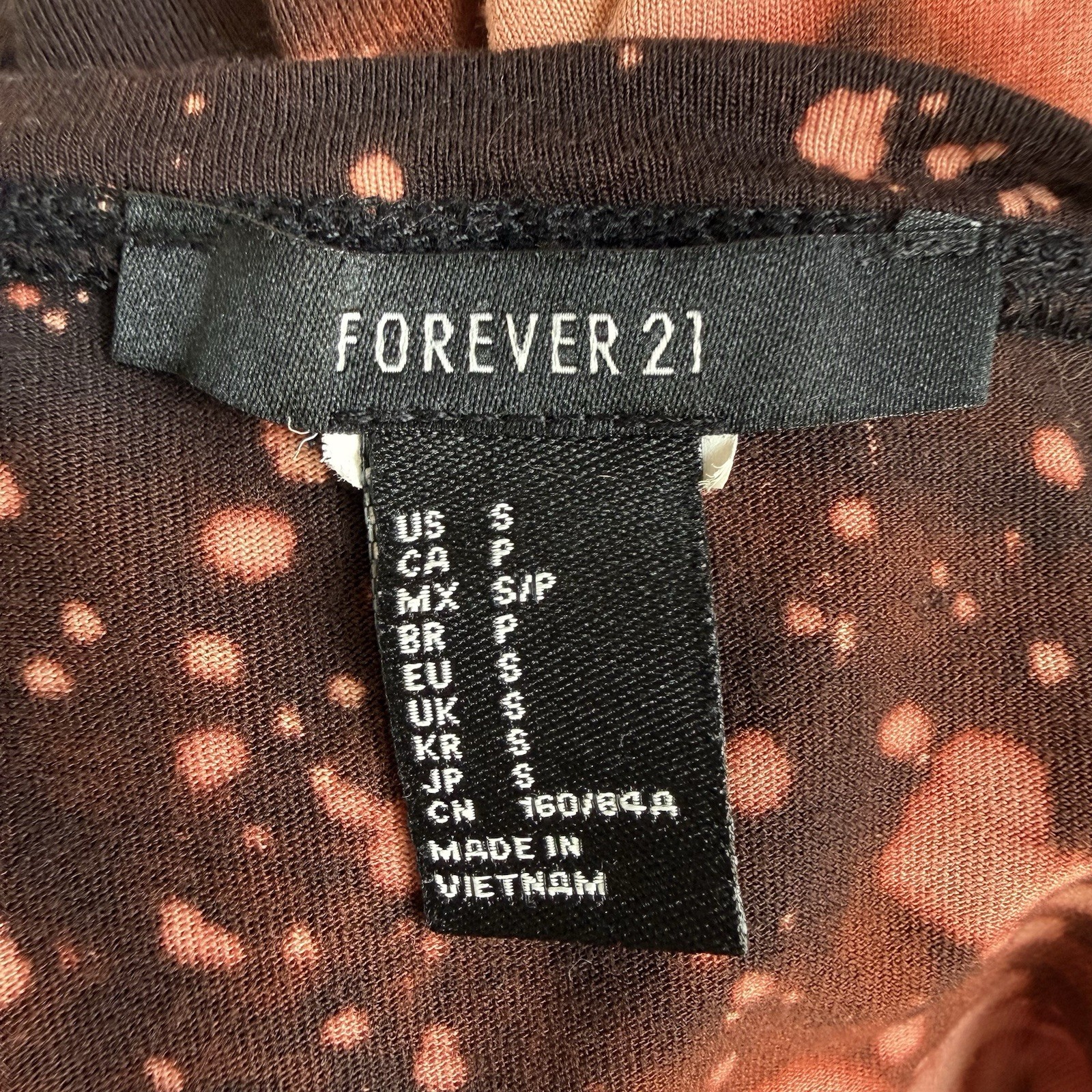 Forever 21 Tie Dye California Tank Lace Up Y2K Grunge Boho Festival Stretchy Sm