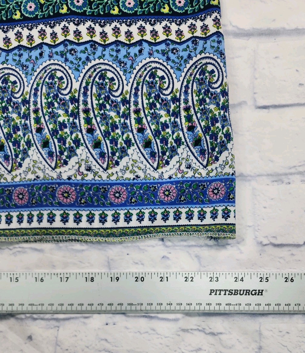 Old Navy WOMENS SIZE L Dress Blue Paisley Zip Casual Party Cocktail