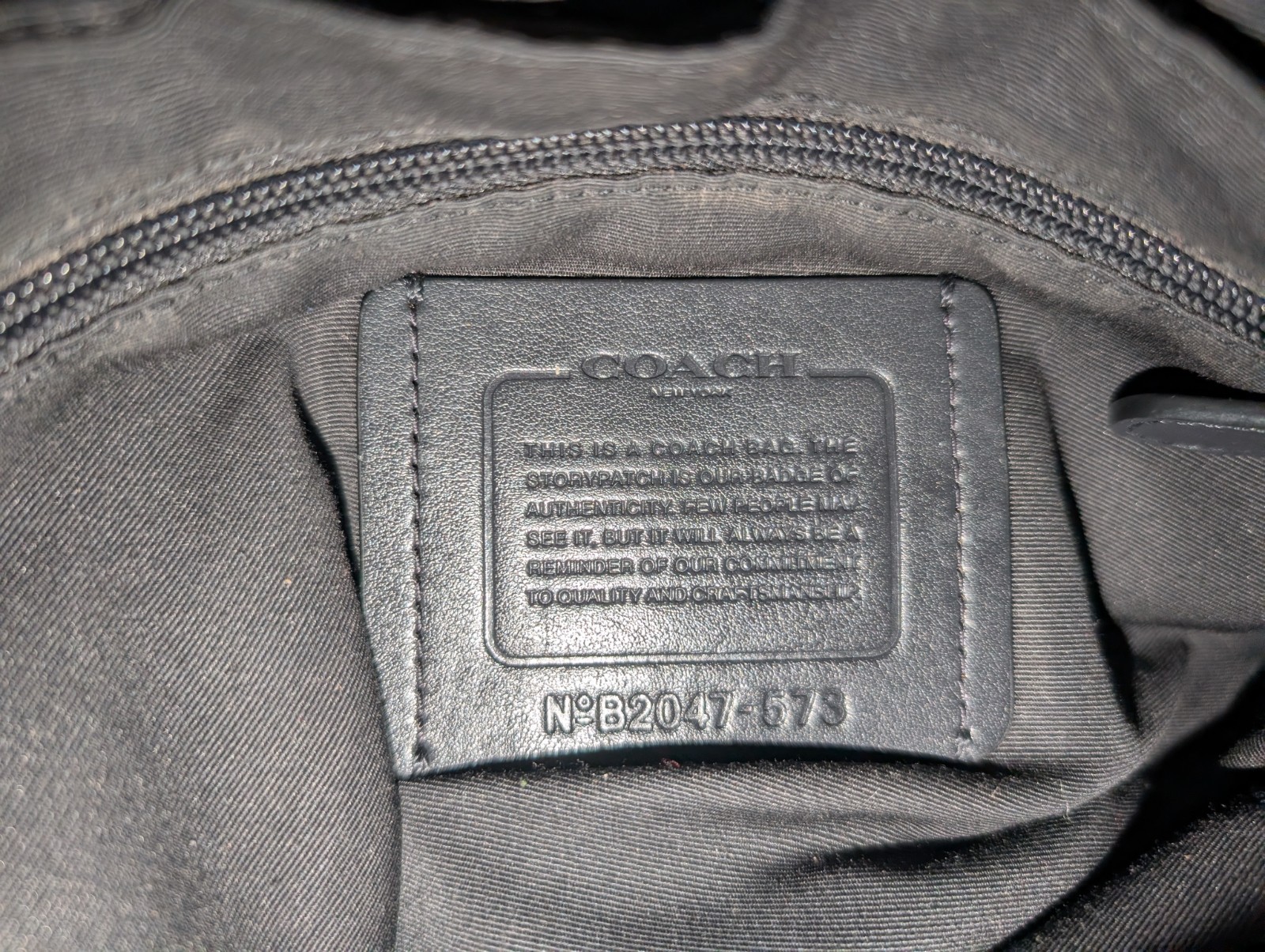 Coach Signature Monogram Messenger Crossbody Bag Black/Gray Magnetic Strap