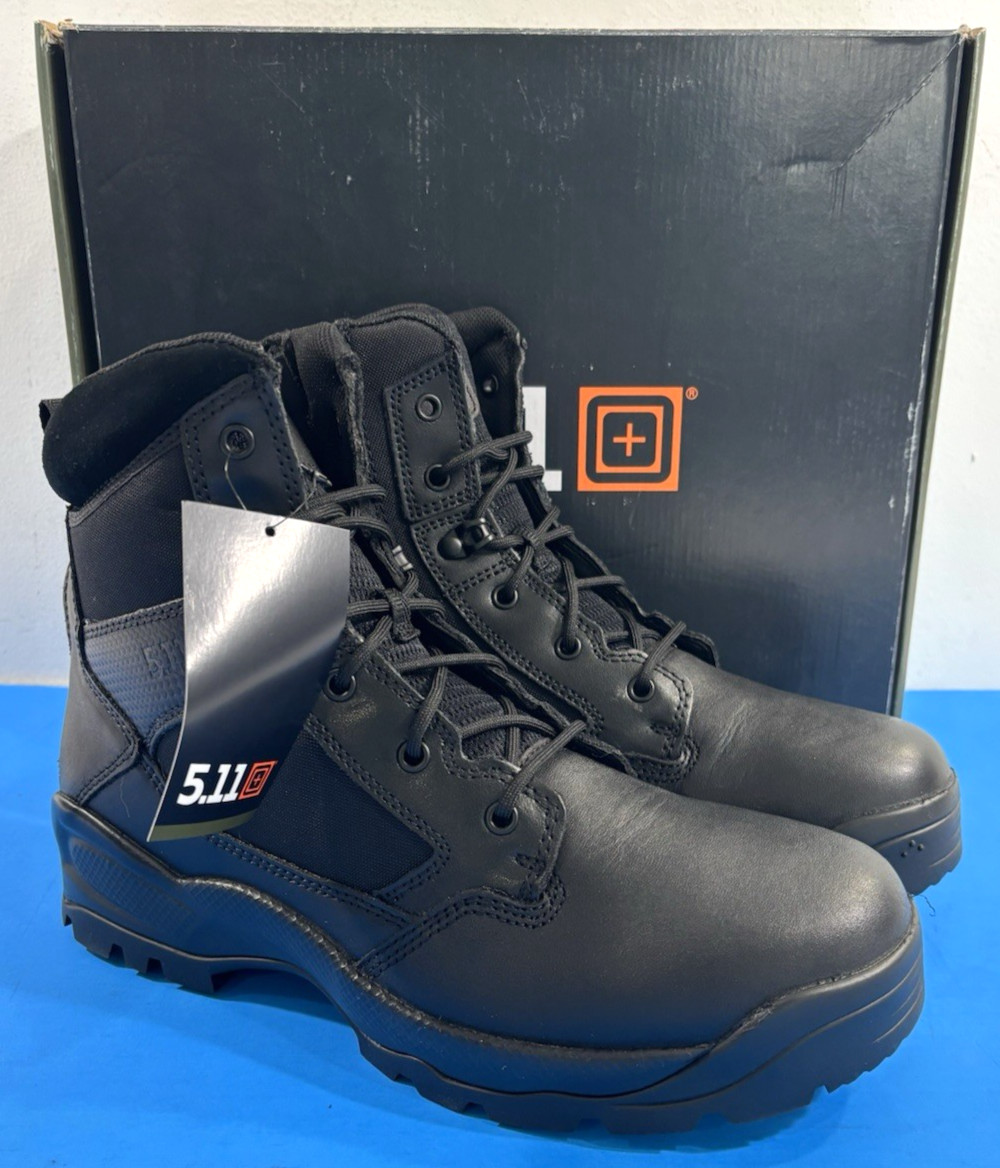 NEW 12 REG MENS 5.11 TACTICAL ATAC 2.0 6″ SIDE ZIP BOOTS 12394ABR BLACK