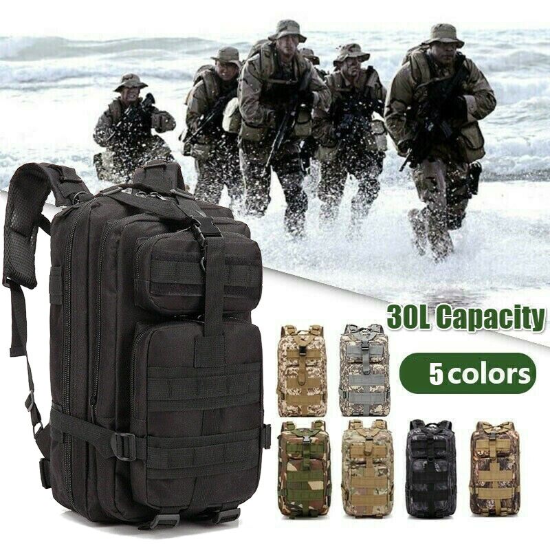 Tactical Backpack – Military Large Army Assault 3 Day Molle Bug Out Bag Rucksack