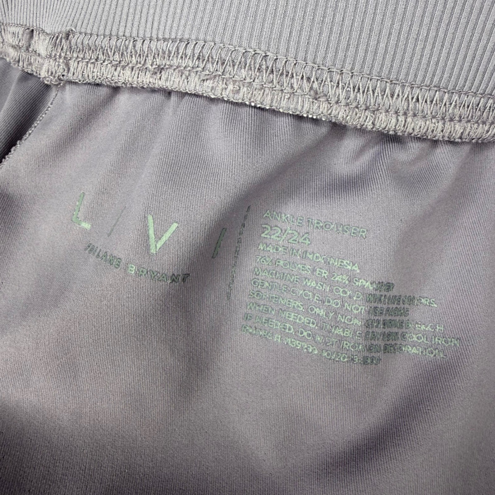 Livi Lane Bryant Ankle Trouser 22/24 Purple Athletic Capri Cropped Pants 21″ ins