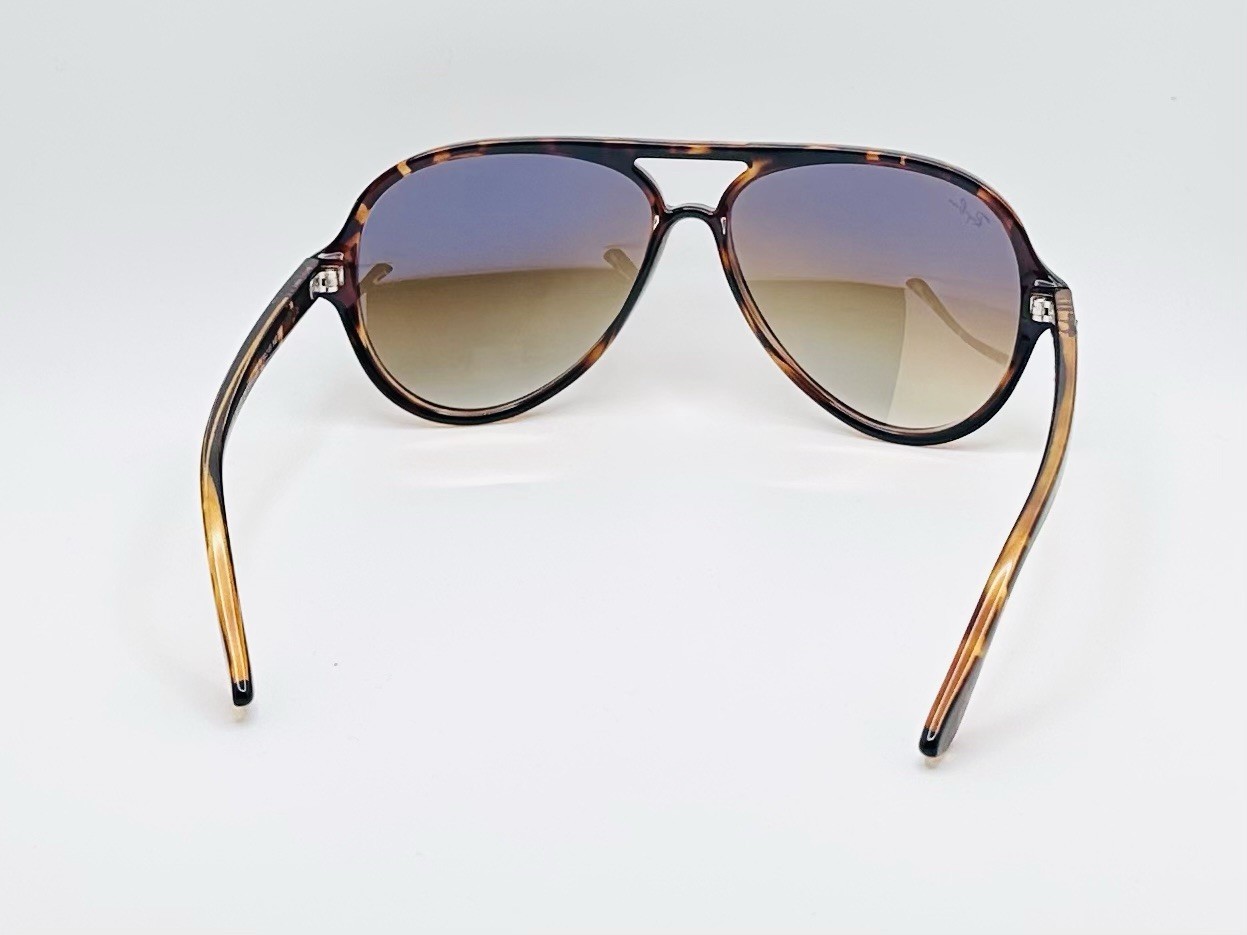 Ray-Ban CATS 5000 RB4125 59mm Aviator Unisex Sunglasses – Brown Gradient Lens