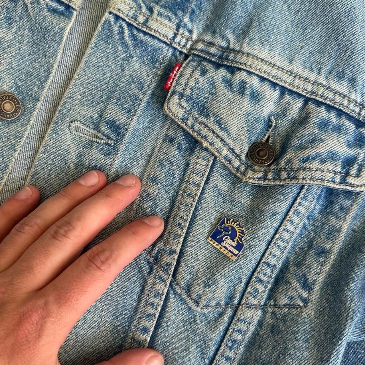 Vintage Levis Blue Denim Trucker Jacket Mens M