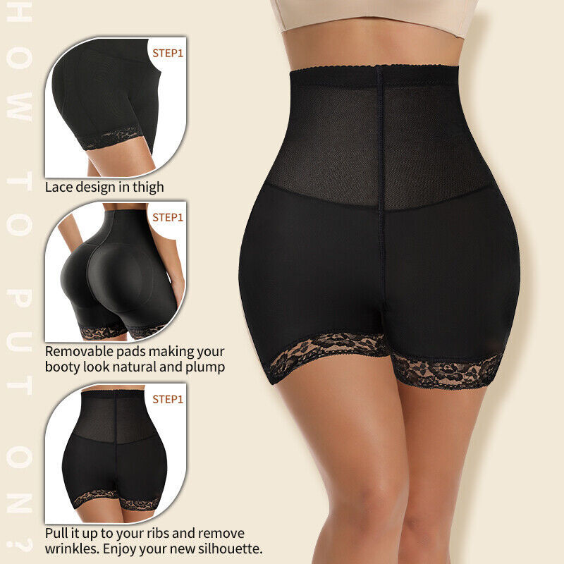 Booty Shaper Padded Underwear Panty Women’s FAKE ASS Butt Lifter&Hip Enhancer US