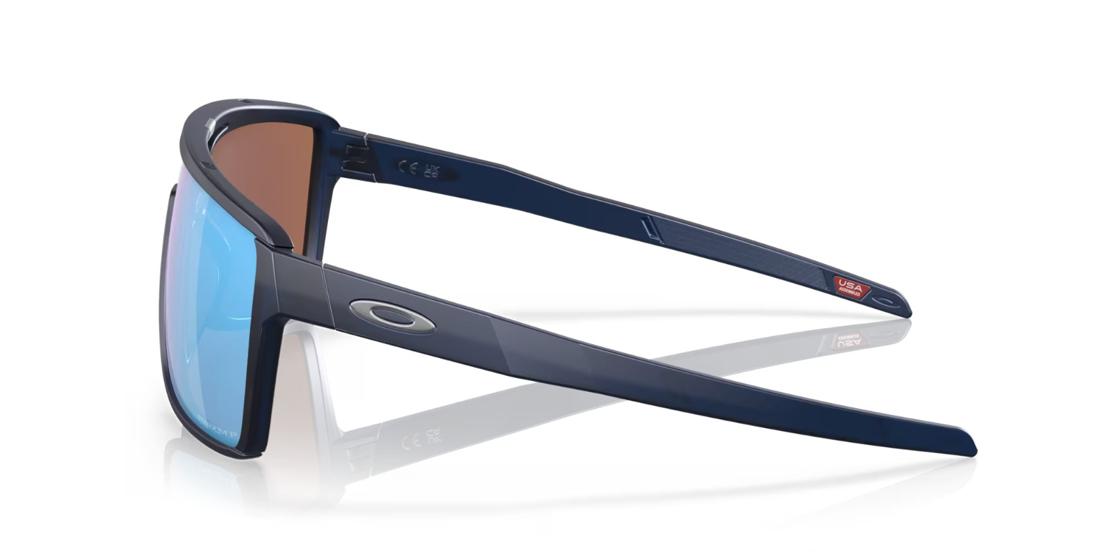 NEW Oakley CASTEL Sunglasses OO9147-0663 Matte Blue W/ PRIZM Deep H2O POLARIZED