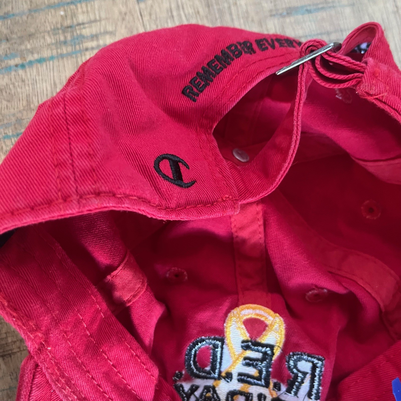 Red Friday Red Champion Hat Adjustable Adult Size OSFA Red Hat Baseball Cap
