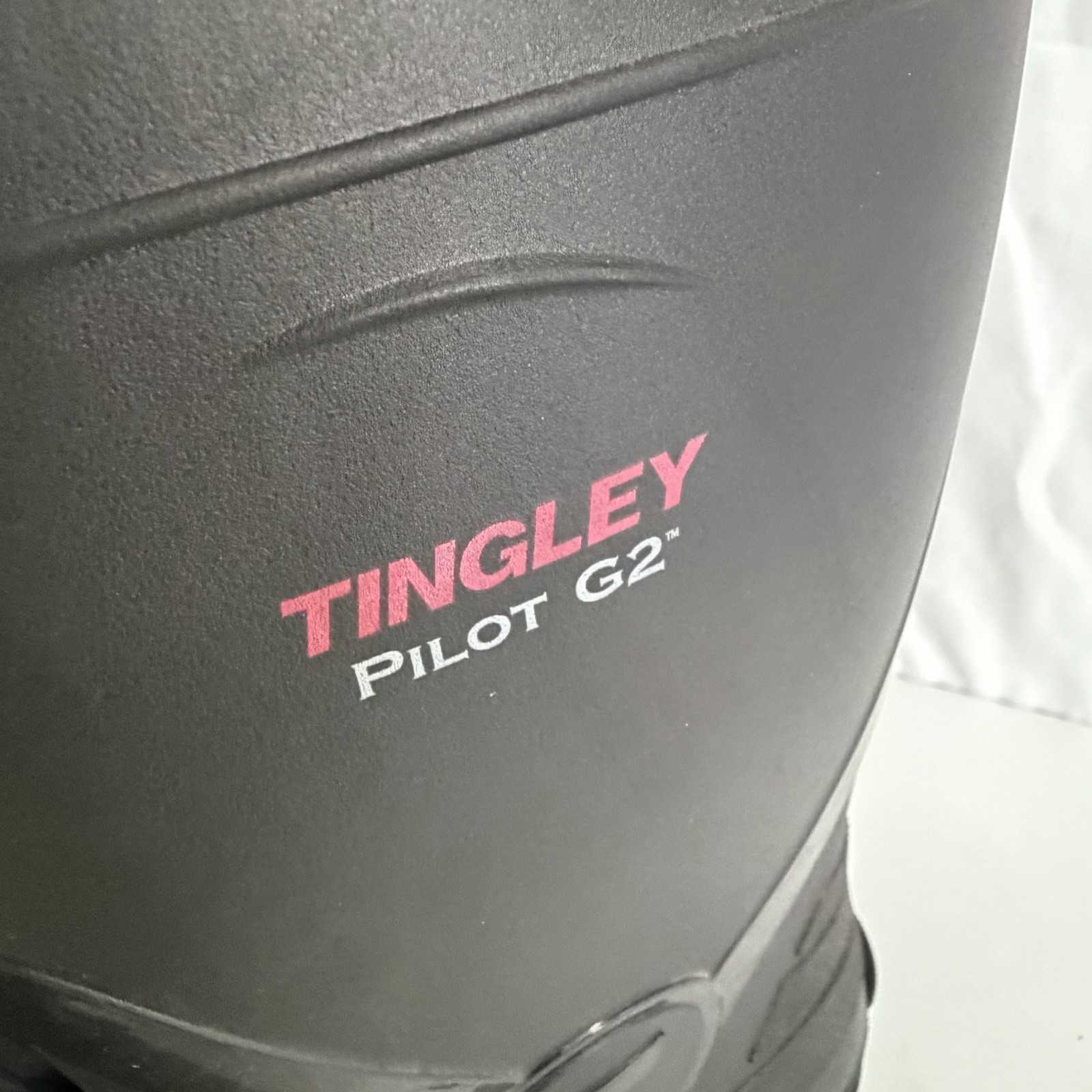 Tingley Pilot G2 Size 7 Men/9 Women Preowned Black Rubber Work Boots EXCELLENT