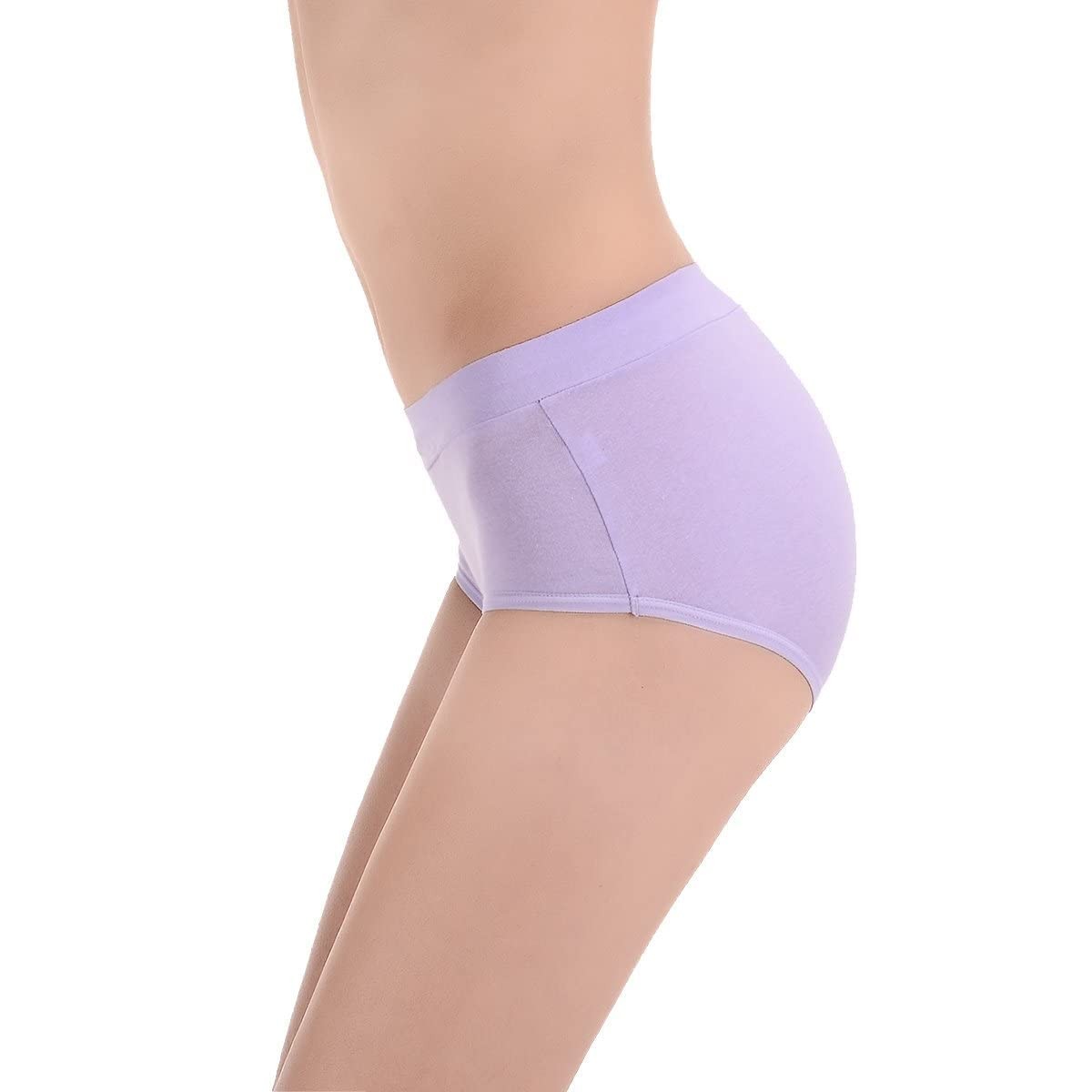 Women’s 8 Pack MidRise Stretch Cotton Panties, Assorted Colors8 Assorted Colo…